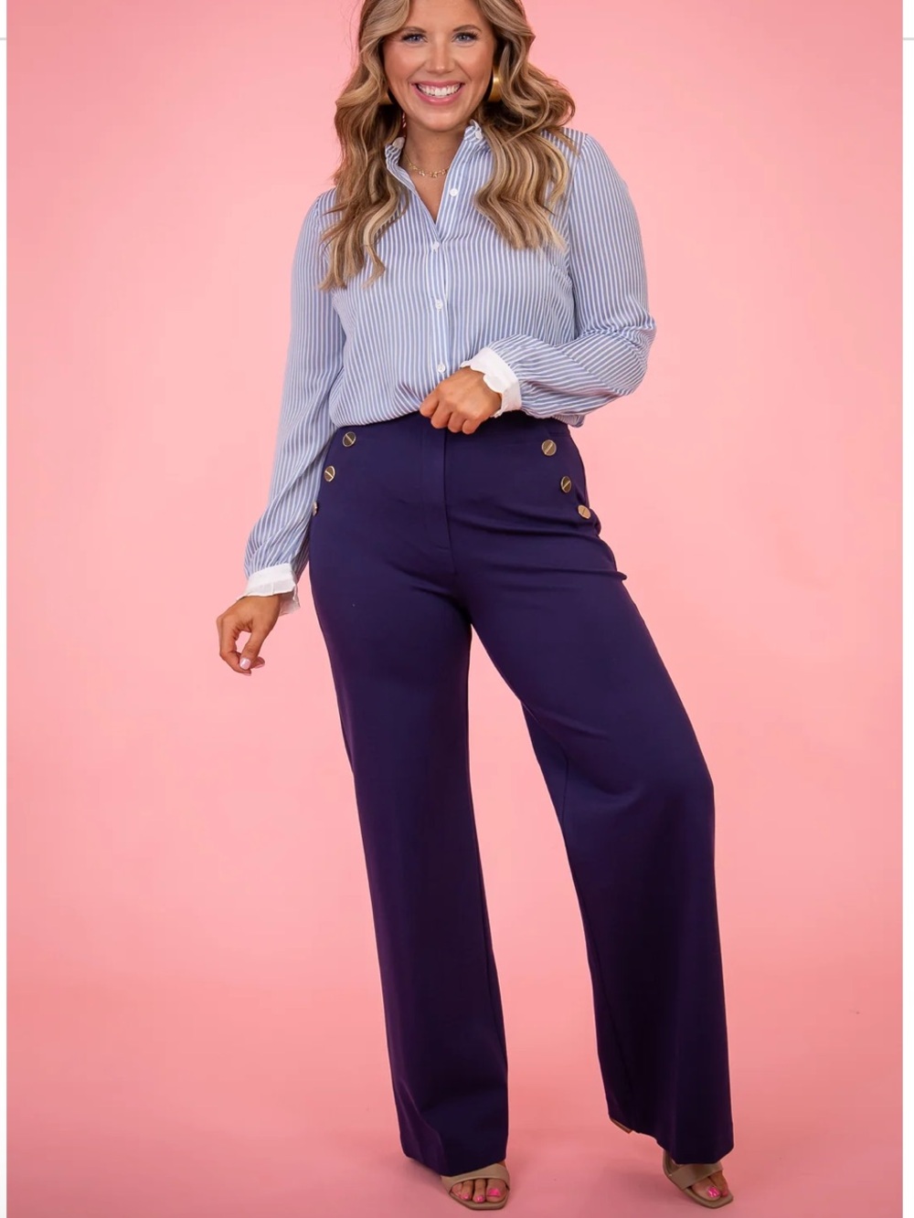 Spanx The Perfect Pant Wide Leg -Lapis Blue